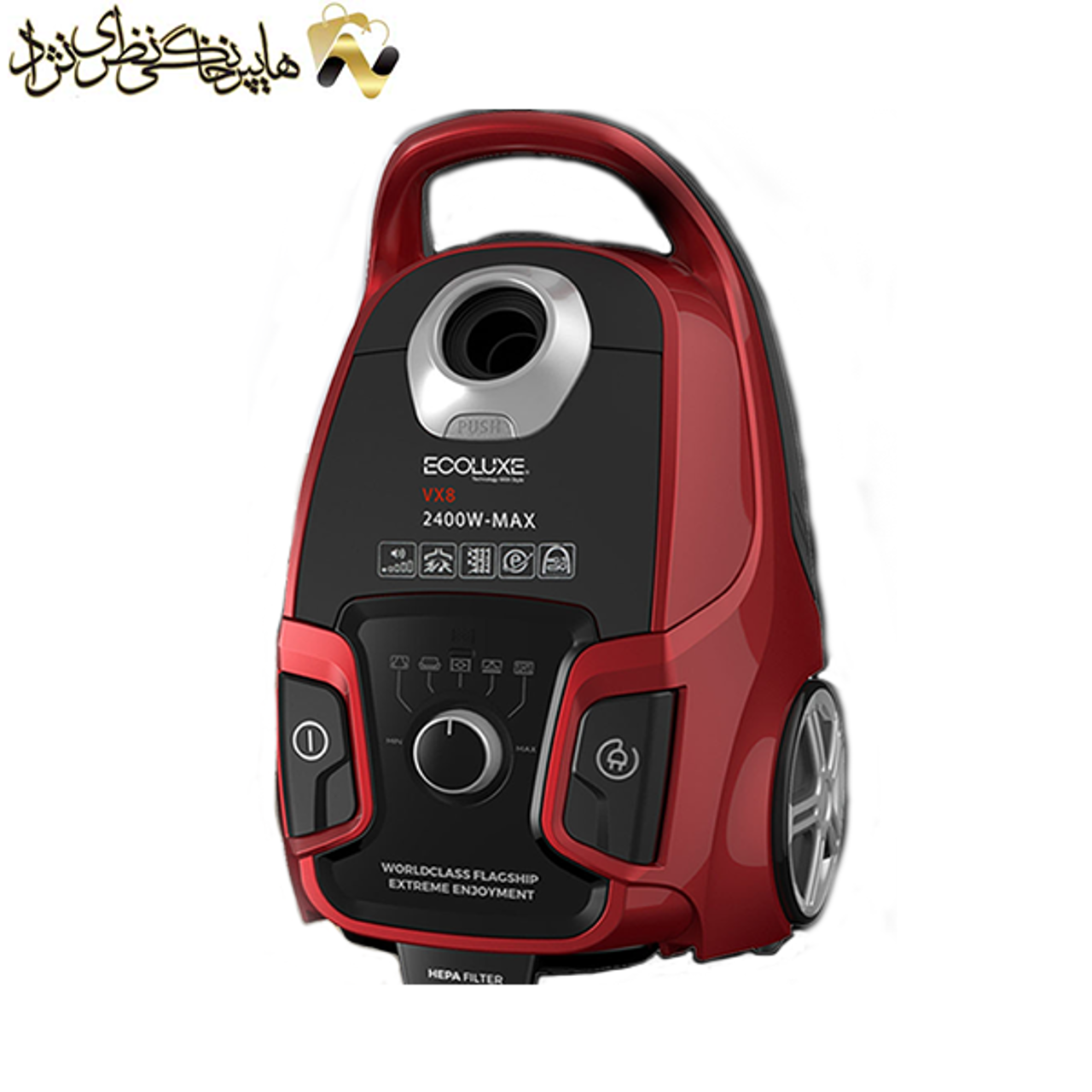 جاروبرقی سوپرسایلنت 2400وات اکولوکس مدلVX8SM
